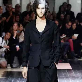 Vīriešu Ikdienas Tērps Jaunu Modes Tendenci Vasaras Jauniešu Skaists, Vienkāršs Un Viegls Slim Fit Universāls Mētelis