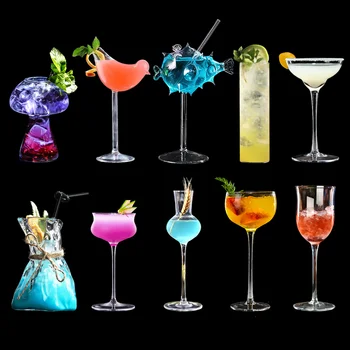 Japāņu Kokteilis Stikla Radošo Martini Kausa Personības Margarita Glāzes Vīna Glāzi par Bārs, Restorāns Drinkware