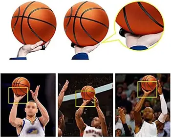 Trīs Punktu Izmēru/M/L Basketbola Bumbu Šaušanas Treneris Mācību Piederumi Bērniem Pieaugušo Vīrietis Tīņi Silikona Shot Bloķēšana