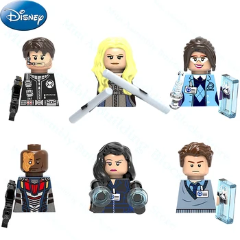 Disney Brīnums Celtniecības Bloki Mockingbird Piešķirt Ward Jemma Simmons Leo Fitz Daisy Johnson Celtniecības Ķieģeļu Bērnu Rotaļu Mini Dāvanas