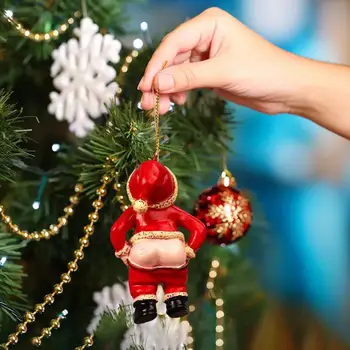 Ziemassvētku Eglītes Rotājumu Dinamiskas Krāsu Santa Claus Muca Rotājumu Burvīga Ziemassvētku Eglīte Dekori Eglīšu Piekariņu