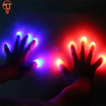 1Pair Jaunums Elektronisko LED Gaismas, kas Mirgo Pirkstiem Halloween Party Aksesuāri Bērniem Apbrīnojamo Mirdzumu, Rotaļlietas Bērniem, Gaismas Dekoru, Dāvanu
