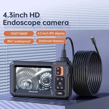 4.3 Collu Nozares Endoskopu Kamera Explorer Pārbaudes Borescope 2.7 CM Objektīvs, 1080P Čūska Kamera 8mm IP67 Waterproof Caurule, Auto
