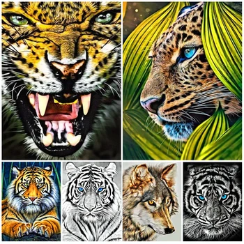 Savvaļas Leopard, Čūska, Meža Dzīvnieku Sienas, Attēlus Dzīvojamā Istaba Ziemeļvalstu Plakātu Sienas Mākslas Audekls Gleznošanai Mājas Dekoru Bez Rāmīša