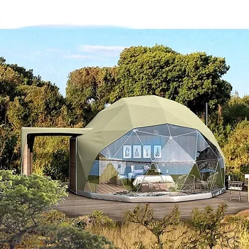 Luksusa izmitināšanas, kas dzīvo eco dome hotel teltis 6m-15m PVC Atpūtas kārta audekls Glamping Kupola Telts