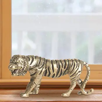 Vara Tiger Statuetes Kolekcionējamus Elegants Mini Iekštelpu Biroja Dzīvojamā Istaba