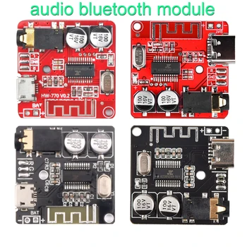 Audio Bluetooth Modulis Receiver Valdes Bluetooth 5.1 MP3 Lossless Decoder Micro USB un 3,5 mm Audio Izejas Pastiprinātāja Modulis Tips-C