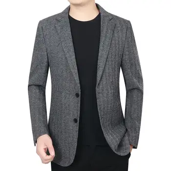 Boutique Vīriešu Modes Biznesa Džentlmenis Casual Slim-fit Elegants korejiešu Versija Visu Maču tīrtoņa Krāsu Tendences Britu StyleBlazer