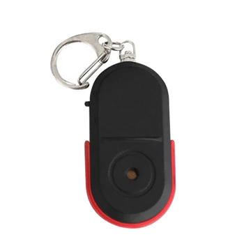 Mini Anti-Zaudēja Svilpi Atslēgu Meklētājs Bezvadu Signalizācijas Gudru Frāzi Taustiņu atrašanās vietas Keychain Tracker Svilpes Skaņas LED Gaismas Tracker