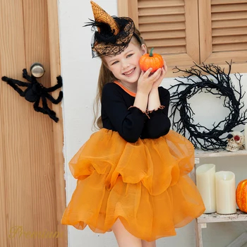PatPat Toddler Girl Halloween Eleganta Kleita