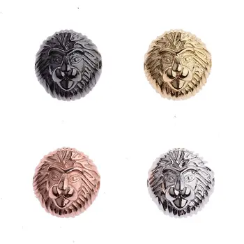 3pcs Sakausējuma Multicolor Lion Head Zaudēt Distances Pērlīšu Rotaslietas Pieņemšanas Vintage Aproci, Krelles Atzinumi Roku darbs Piederumi