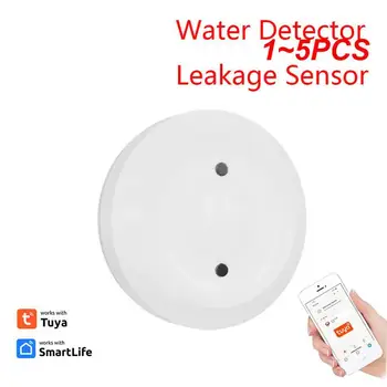 1~5GAB Jaunu Tuya 3.0 Ūdens Sensors Smart Dzīves APP Tālvadības Signalizācijas Smart Home Ilgu Akumulatora Dzīves Aizsardzību Detektors