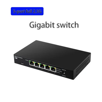 spēle Interneta Sadalītāja Adapteris Spēli tīkla slēdzi, pilna 2.5 gb / s RJ-45 LAN Adapteri, RJ-45 Hub 5-Porti Gigabit Ethernet Switch