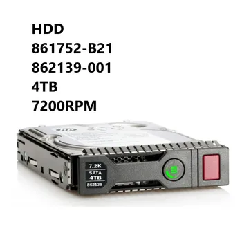 JAUNU HDD 861752-B21 862139-001 4TB 7200rpm lielu 3.5 LAB DS SATA-6Gbps SC Viduslīnijas Cieto Disku par H+PE ProLiant Gen9 Gen10 Serveriem