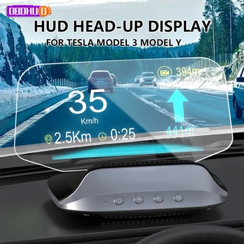 HUD (Head-Up Display par Tesla Model 3&Y Veltīta Elektronika Paneļa Klastera Instruments, Digitālo Spidometru, Auto Piederumi