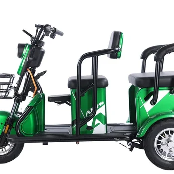 Elektriskais tricikls elektriskā motorollera 48/60V650W tērauda trīsriteņu elektriskais motocikls 60V brushless elektriskie auto 3 stundas