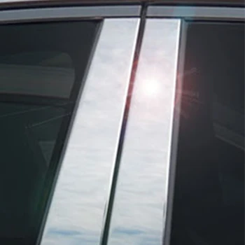 Auto Chrome Pīlārs Amata Durvju Logu Apdare Vāka Uzlīmes Eksterjera Daļas, Chevrolet Aveo Hečbeks 2011 2012 2013 2014 2015