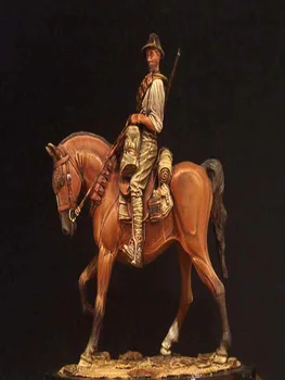 Sveķu Attēls Modeļa Komplekta Unassambled 1/18 90mm seno karavīrs ar zirgu (AR BĀZI ) Unpainted savākt Attēls