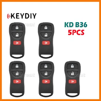 5gab KEYDIY KD B36 Daudzfunkcionāla Tālvadības Auto Atslēgu B36-3 B36-4 Nissan Stilu KD900/KD-MAX/KD-X2 MINI Max KD Galvenais Programmētājs