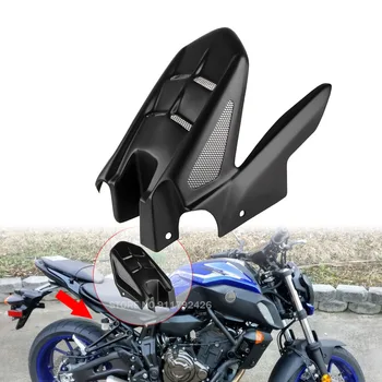 Par Yamaha MT07 FZ07 2013. līdz 2020. gadam, Motociklu Riepu Hugger Mudguard Aizmugurējā Riteņa Spārna, Dubļu Šļakatu Aizsargs nosedz Ar Četru krāsu Uzlīmes