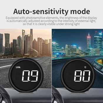 Auto Liela Ekrāna, Skaidrs, Head-up Displejs HUD Digitālie Mērinstrumenti Āra Guide GPS ātruma pārsniegšanu Signalizācijas Spidometrs Nogurums Braukšanas Brīdinājums