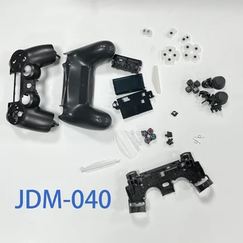 Rezerves DIY Vāks PS4 Silm JDM-040 Dualshock Spēle Kontrolieris Pilna Mājokļu Gadījumā Shell Pogas, Remonta Komplekti Mod Komplekts